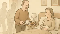 Vtip: Manželstvo—raňajky do postele, ale…