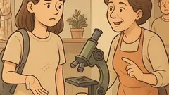 Vtip: Študentka sa pýta, čo je mikroskop