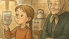 Vtip: Vnučka skúma babkine zuby v pohári…