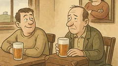 Vtip: Dvaja kamaráti pri pive…