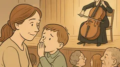 Vtip: Synček na koncerte sa pýta mamy