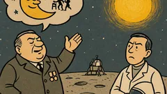 Vtip: Keď Američania pristáli na Mesiaci…