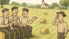 Vtip: Jurko, keď traja kosci kosia...