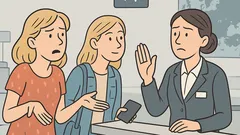 Vtip: Dve blondínky na letisku pri pokladni