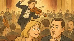 Vtip: Blondínka na koncerte vážnej hudby