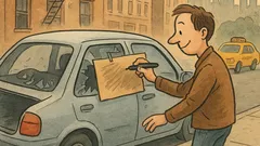 Vtip: Zaparkoval som v New Yorku auto...