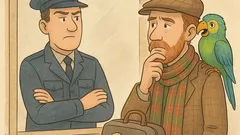 Vtip: Škót s papagájom na colnici...