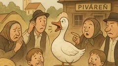 Vtip: Trafená husa príde do krčmy…