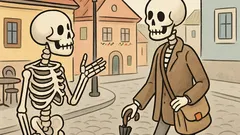 Vtip: Stretnú sa dve kostry a…