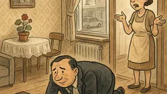 Vtip: Ministerský papaláš lezie po kolenách