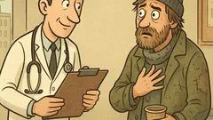 Vtip: Lekár bezdomovcovi predpíše tri mesiace