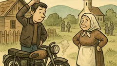 Vtip: Motorkárovi sa pokazí motorka…