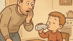 Vtip: Otec je sám doma so synčekom...