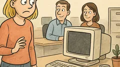 Vtip: Prečo nechce blondínka pracovať pri počítači?