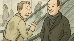 Vtip: Na schodoch niekomu stúpi na nohu