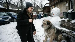Vtipná historka: Náš pes odmietal odísť od snehuliaka. Ten pohľad mi nedal spať