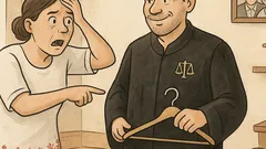 Vtip: Zdesená manželka sa pýta sudcu