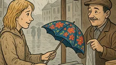 Vtip: Blondínka kupuje dáždnik, aby nezmoklo