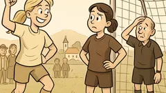 Vtip: Hrajú blondínka s brunetkou futbal…