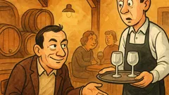 Vtip: Hosť vo vinárni chce účet aj peniaze