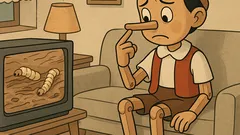 Vtip: Pinokio pozerá film o červotočoch…