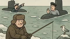 Vtip: Na Sibíri rybár stretne ponorku