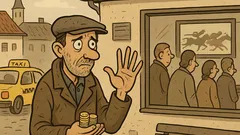 Vtip: Poverčivý chlapík vyjde z domu