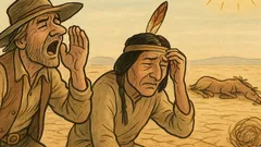 Vtip: Winnetou a Old Shatterhand v púšti…