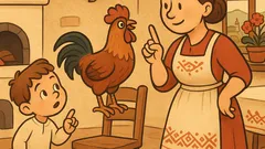 Vtip: Mamička, aj kohút znáša vajíčka?