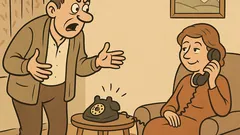 Vtip: V byte u Fera zvoní telefón