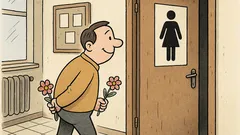 Vtip: Na dverách bol nápis ŽENY...