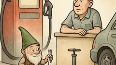 Vtip: Na pumpu príde škriatok…