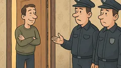 Vtip: Prídu policajti a klopú na dvere
