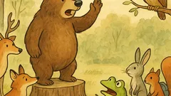 Vtip: Medveď zvolá v lese poradu...