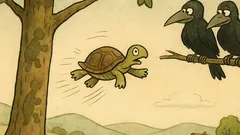 Vtip: Korytnačka lezie na strom...