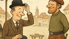 Vtip: Plešatý Angličan vs. Škót—rozdiel?