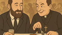 Vtip: Rabín a farár na hostine...