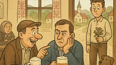 Vtip: Dvaja priatelia sa rozprávajú pri pive