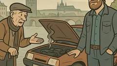 Vtip: Dôchodca prosí Chucka Norrisa roztlačiť Favorit