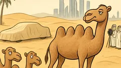 Vtip: Štvorhrbá ťava v Saudskej Arábii?
