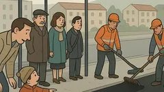 Vtip: Ocko, prečo asfaltujú autobusovú zastávku?