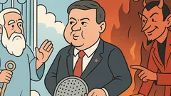 Vtip: Poslanec KDH pri nebeskej bráne…