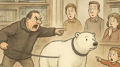 Vtip: Do chovproduktov vrazí muž s ľadovým medveďom