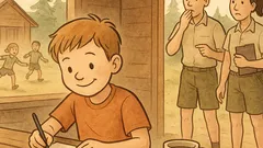 Vtip: Malý Janko píše z tábora…