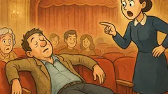 Vtip: V divadle leží muž na troch sedadlách