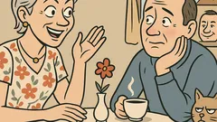 Vtip: Žena po päťdesiatke dráždi muža...