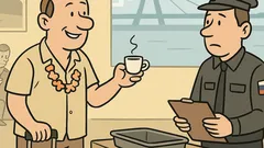 Vtip: Colník sa pýta: Koňak, whisky?