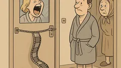 Vtip: Čo robí blondínka v kúpeľni?