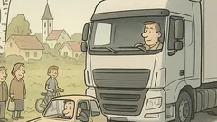 Vtip: Keď sa zrazí kamión s trabantom…